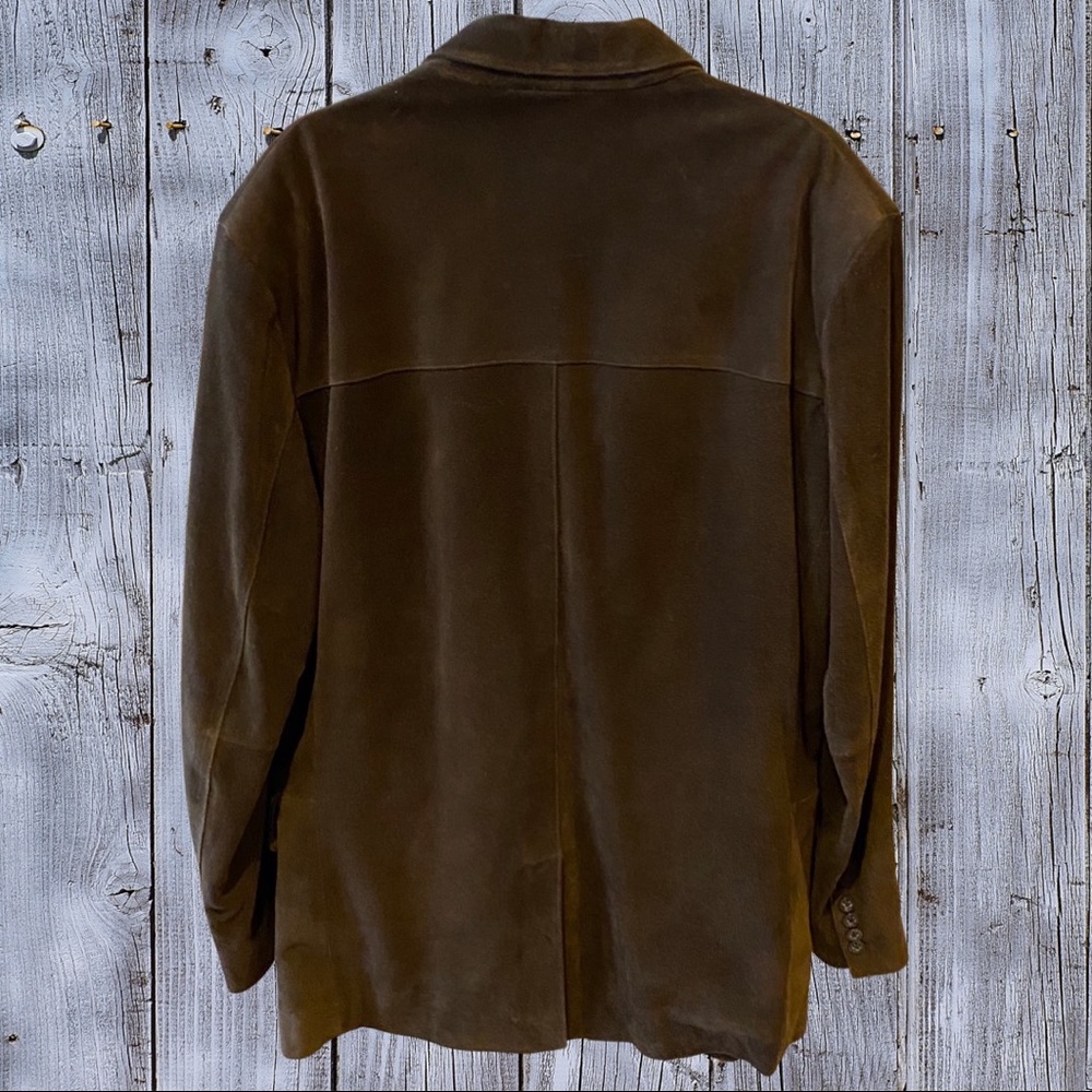 Banana Republic Suede Coat. Euc View 2